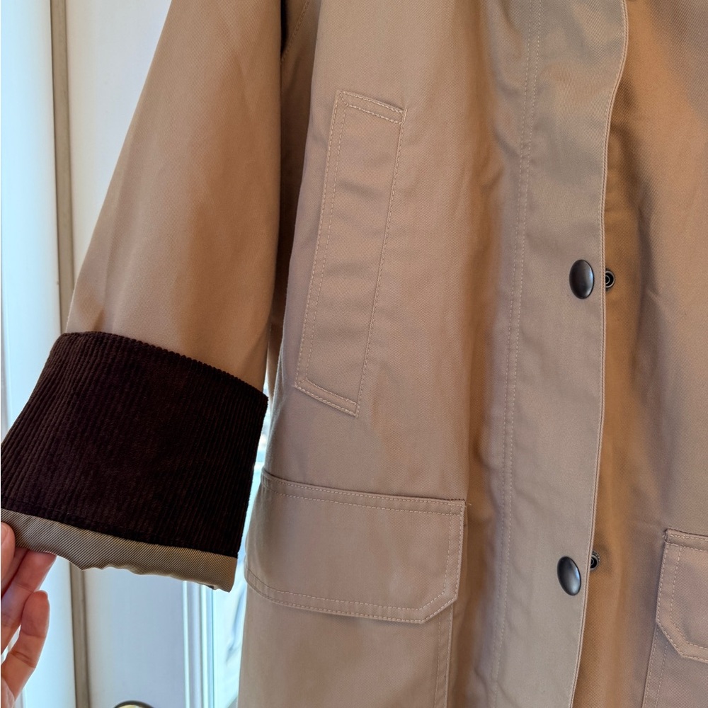 Alex Mill Tan Coat with Brown Accents - Picture 4 of 5